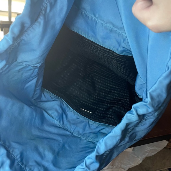 Nylon Prada Borsa 2way Tessuto Azzurro bag - Picture 3 of 13